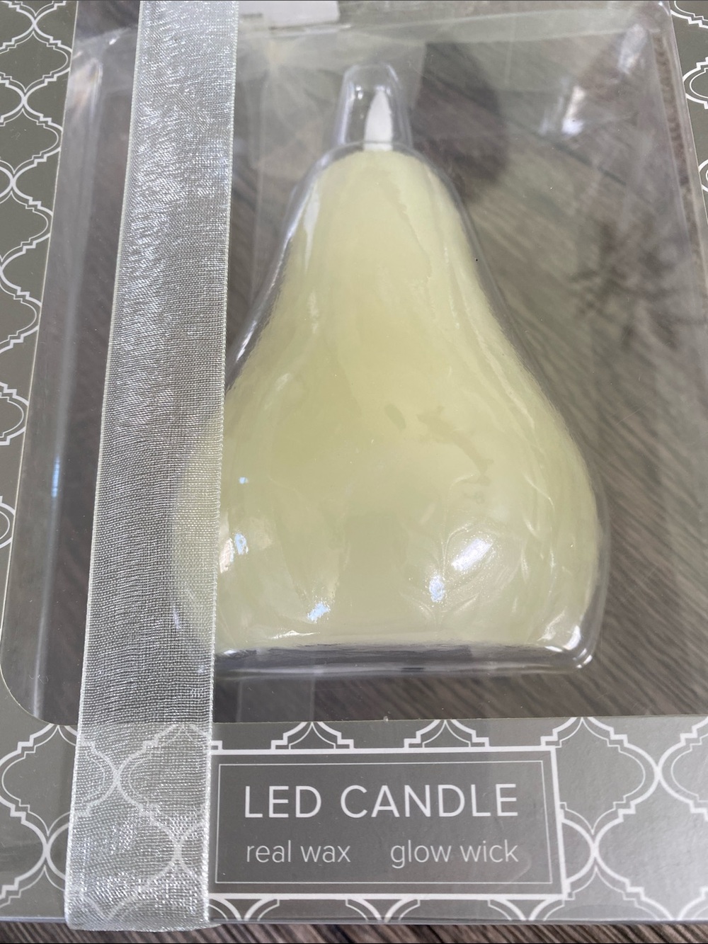 Mikasa Pear Shaped LED Candle in Soft Cream Battery Operated - Picture 4 of 5